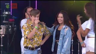 day and night -CBBC Summer Social ( johnny orlando & kenzie Ziegler) 5/8/18