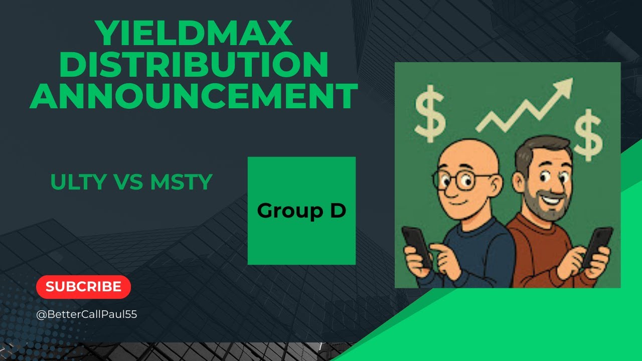 ULTY Slowing Down? Yieldmax Weekly Payers and Group A,B,C,D. - YouTube