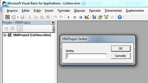 Como quebrar senha do VBA no Excel?