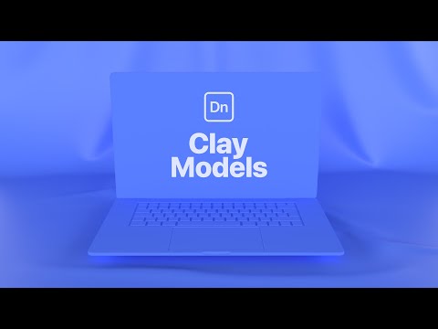 Adobe Dimension Mockup Tutorial | Clay Model