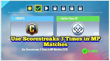 Call Of Duty Mobile Use Scorestreaks 3 Times in MP Matches Task Complete