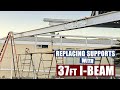 Replaced car port supports with 37ft I-Beam | JIMBO&#39;S GARAGE