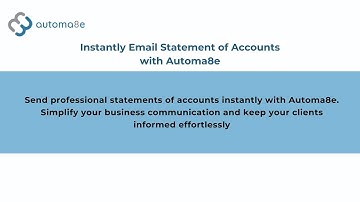 Instantly Email Statement of Accounts with Automa8e