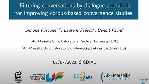 Filtering conversations through dialogue acts labels for improving corpus-based convergence ...