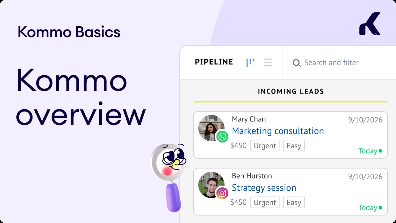 Pré-visualização do vídeo: Kommo overview, one place for every conversation