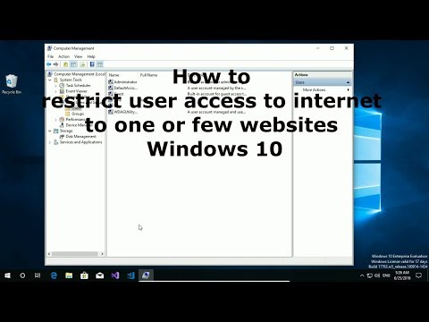 Video: How To Turn Off Access To One Site