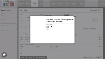 Entering Stock levels into i-FRAMER