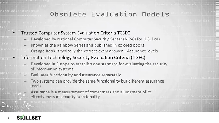 Evaluation Models (CISSP Free by Skillset.com)