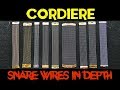 Caratteristiche delle Cordiere / Snare wires in depth