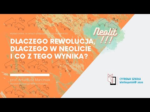 Dlaczego rewolucja, dlaczego w Neolicie i co z tego wynika? - wykład prof. Arkadiusza Marciniaka