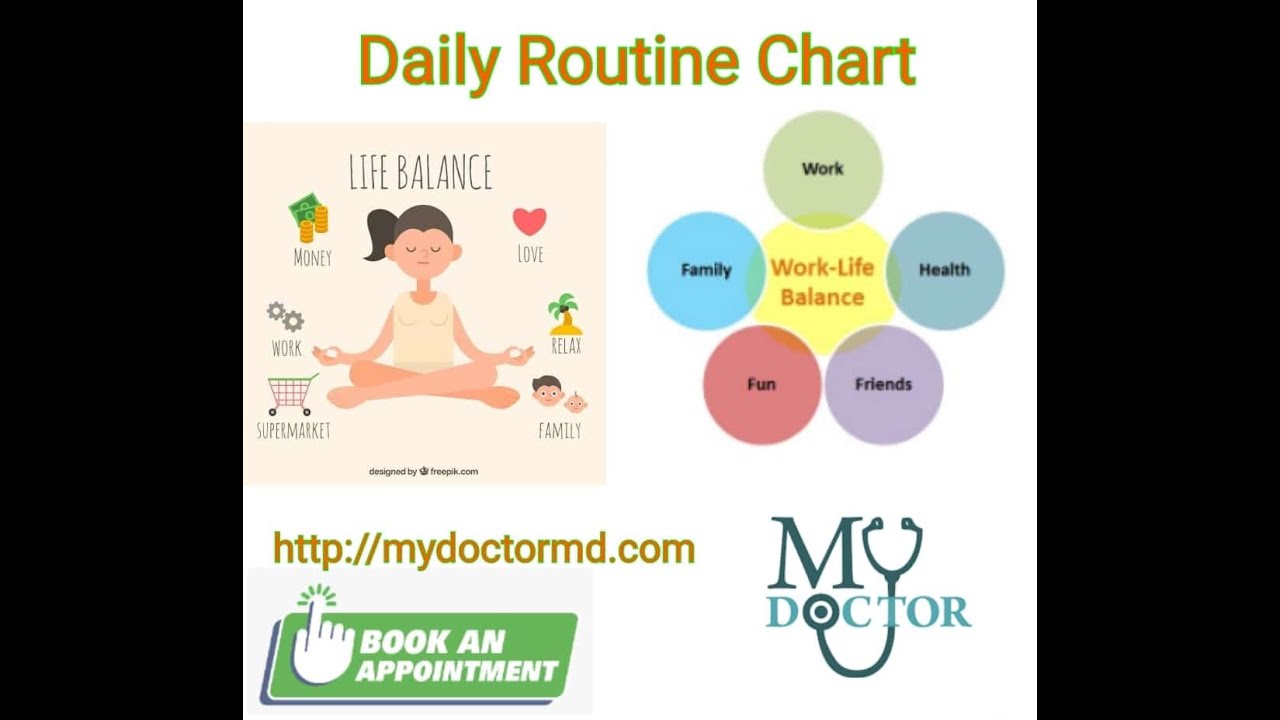 Balance Life with Daily Routine Chart| My Doctors - YouTube