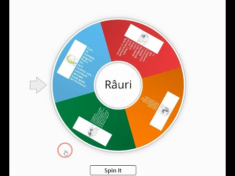 Joc didactic cu întrebări - Roata norocului - tutorial în limba română