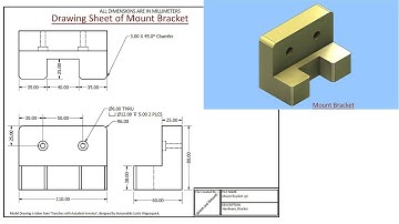 Mount Bracket || SolidWorks Tutorial