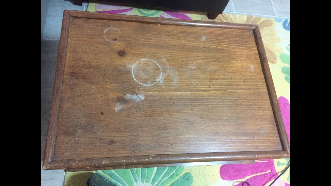 How To Remove Water Stains From Wood Furniture Youtube