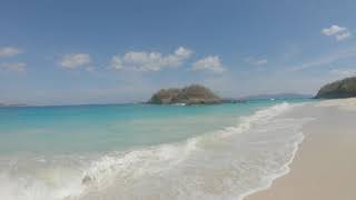 Walking Trunk Bay in Saint John