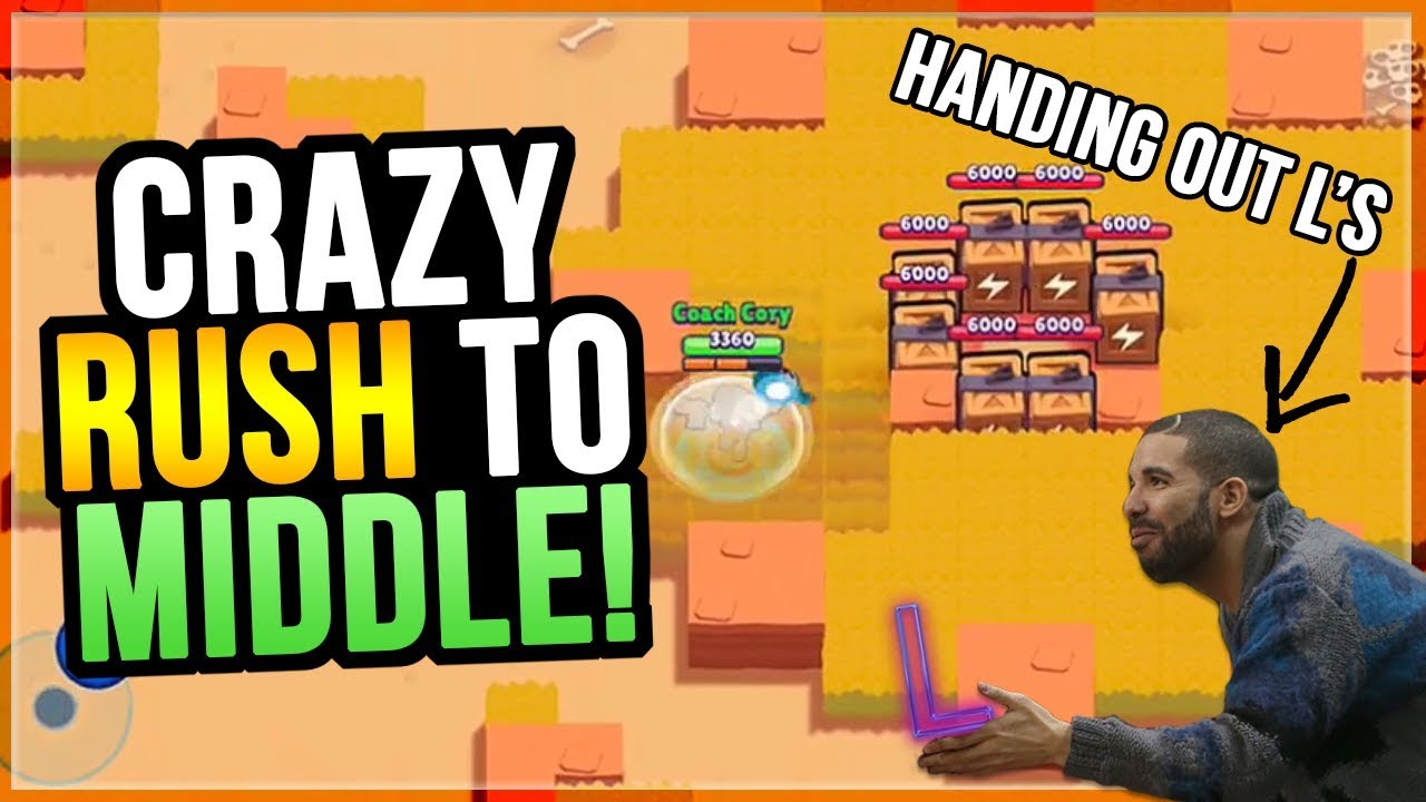 Coach Cory Merch Rushing Middle Of Feast Or Famine Every Game Brawl Stars Youtube
