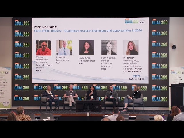 12 Industry panel  State of the industry – Qualitative research challenges and opportunities in 2024