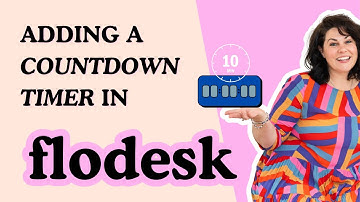 Adding a countdown timer to your email in Flodesk