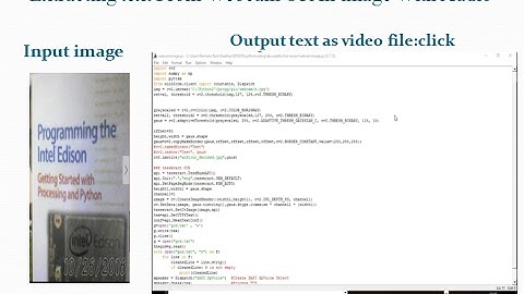 How to do Text to speech -using python and opencv of webcam image
