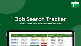 Drop Down Lists, Format Dates, and Calculate Days Between Dates in Google Sheets