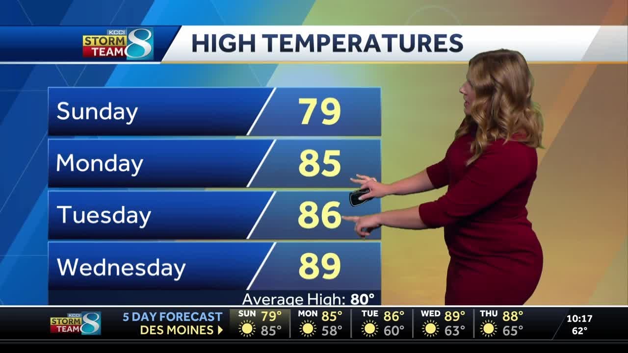Iowa weather: Saturday's fall temps give way to heat - YouTube