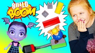 Assistant Plays Build or Bust Game with Vampirina and PJ Masks and Elasty Plasty Putty screenshot 4