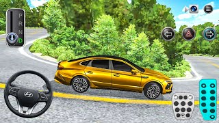 New Golden Hyundai Sonata Narrow Mountain Road Driving - 3D Driving Class 2 Android Games - 2026 screenshot 1
