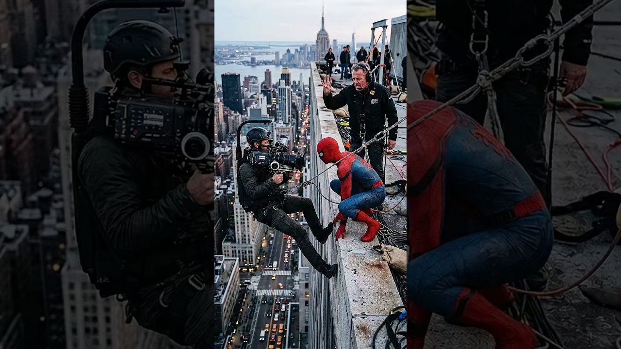 Spiderman shooting #cinematic #movie #action