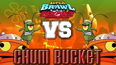 Plankton vs Plankton II | Super Brawl Showdown v0.3.1a Full Match Gameplay