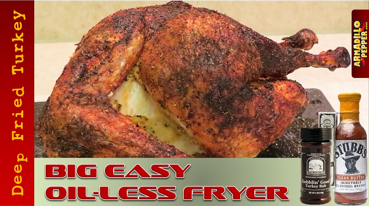 How To Fry A Turkey In Char Broil S Big Easy Oil Less Fryer Youtube