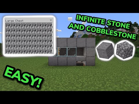 EASIEST 26.1+ AUTOMATIC STONE FARM TUTORIAL in Minecraft Bedrock (MCPE/Xbox/PS/Switch/PC)