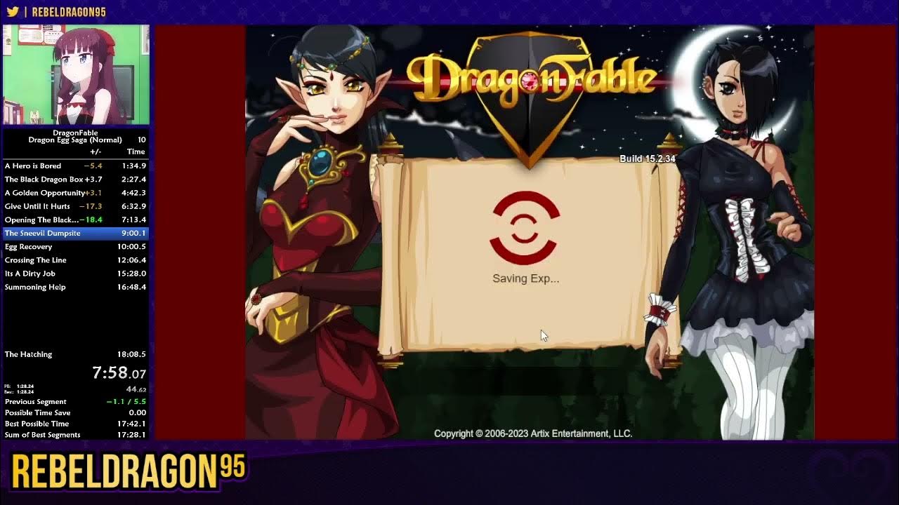 DragonFable Dragon Egg Saga (Normal) PB 1743 YouTube