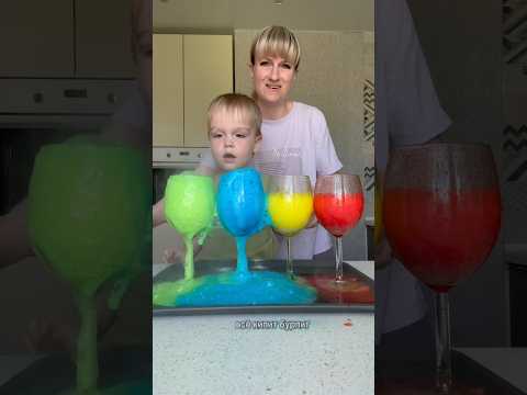 ВУЛКАН из соды😂😱опыт #семейныйблог #дети #cutebaby