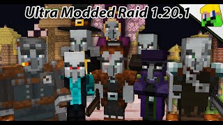 Chase the truth about new Minecraft Ultra Modded Raid 1.20.1 raid (Illager Invasion)