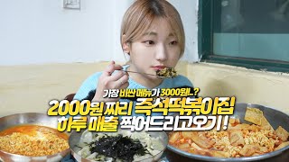 Tteokbokki Costs $2? Heebab Tteokbokki + Fried Rice + Jjolmyeon + Ramyeon + Dumpling Soup Mukbang