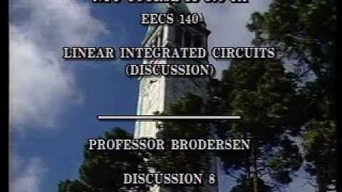 Analog Integrated Circuits (UC Berkeley) Lecture 22