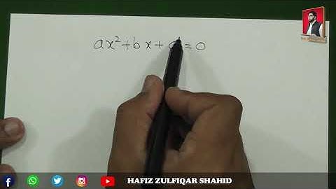 Grade 10 |Math(Arts Group)| Unit No 5{Quadratic Equations}Ex 5.2 #maths   #hafizzulfiqarshahid