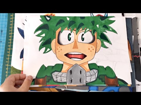 Aaron, 11, shows us his beautiful drawings!