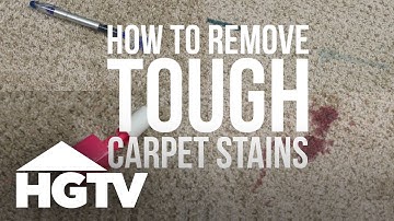 How to Remove Tough Carpet Stains | HGTV