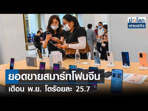 ยอดขายสมาร์ทโฟนจีน พ.ย. โตร้อยละ 25.7 | ย่อโลกเศรษฐกิจ 14 ธ.ค.64