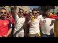 Scenes as Spain fans march through Downtown Atlanta ahead of World Cup match