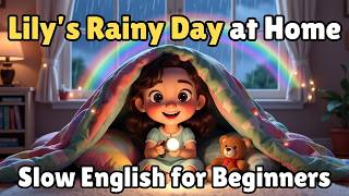 Rainy Day at Home ☔ Slow English for Beginners