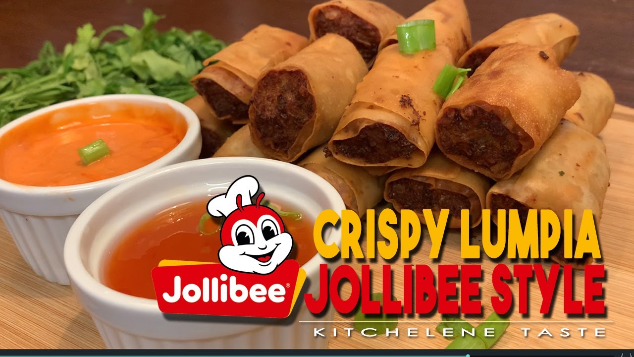 RECIPE 03 I JOLLIBEE LUMPIA SHANGHAI I KITCHELENE TASTE VLOGS YouTube