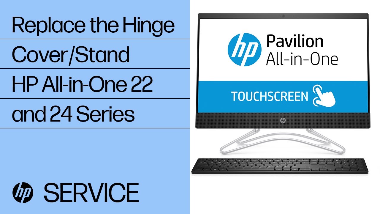 Replace the Hinge Cover/Stand | HP All 