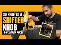 Image of Fixing a ripped front bumper, 3d printing a shift knob, and zip ties