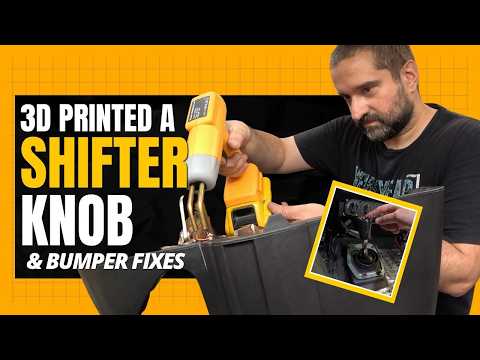 Thumbnail for Fixing a ripped front bumper, 3d printing a shift knob, and zip ties