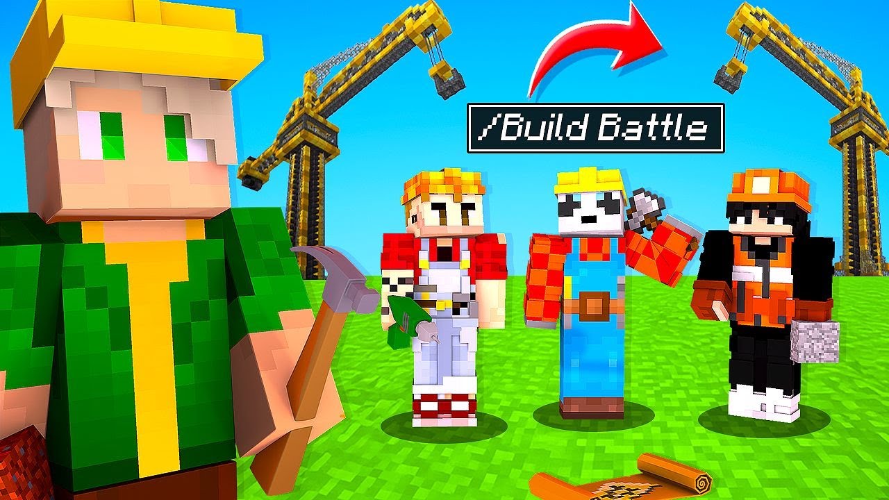 Hice un Build Battle con 10 YouTubers