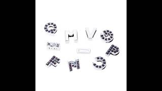 A-Z 12mm Alloy Letter Sliders Charm Alphabet Letter bead