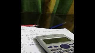 Optimiation Techniques - Newton's Method using Calculator