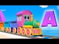 Alphabet 3D Train Song | Rhymes Collection | Transport Song | Children Songs